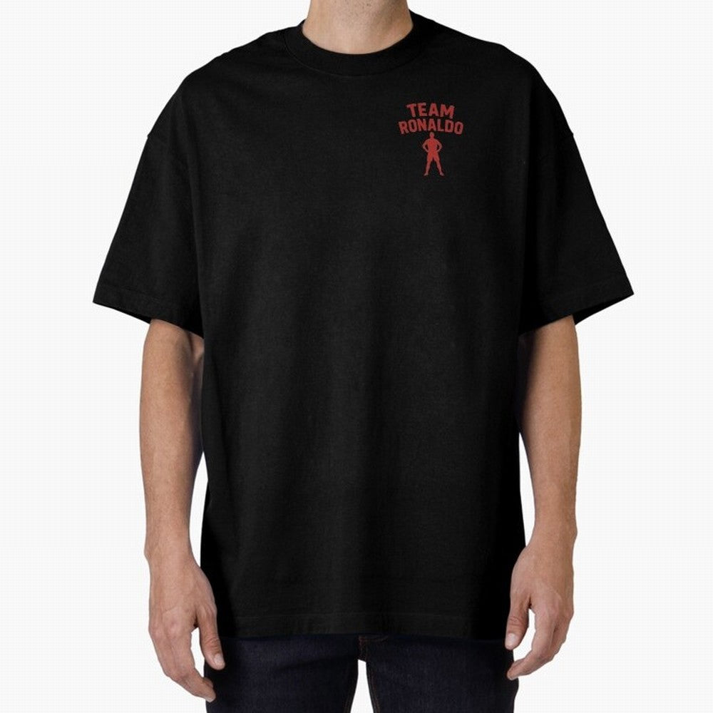Team Ronaldo | CR7 team | For Fans Oversized T-Shirt Celebrate Unforgettable Nights in FIFA World Cup 2026 Spirit, Celebrating England, Haaland, Game Day Rituals, Football Legends, Country Pride and the Road to the Final; Great for Watch Parties,