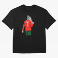Cristiano Ronaldo Campion Oversized T-Shirt Celebrate Global Passion for FIFA World Cup 2026 Built around CR7 and Messi, Spain Energy, Football Festival Excitement, Trophy Ambitions, Country Rivalries and Star Player Buzz; Ideal for Passionate Fans
