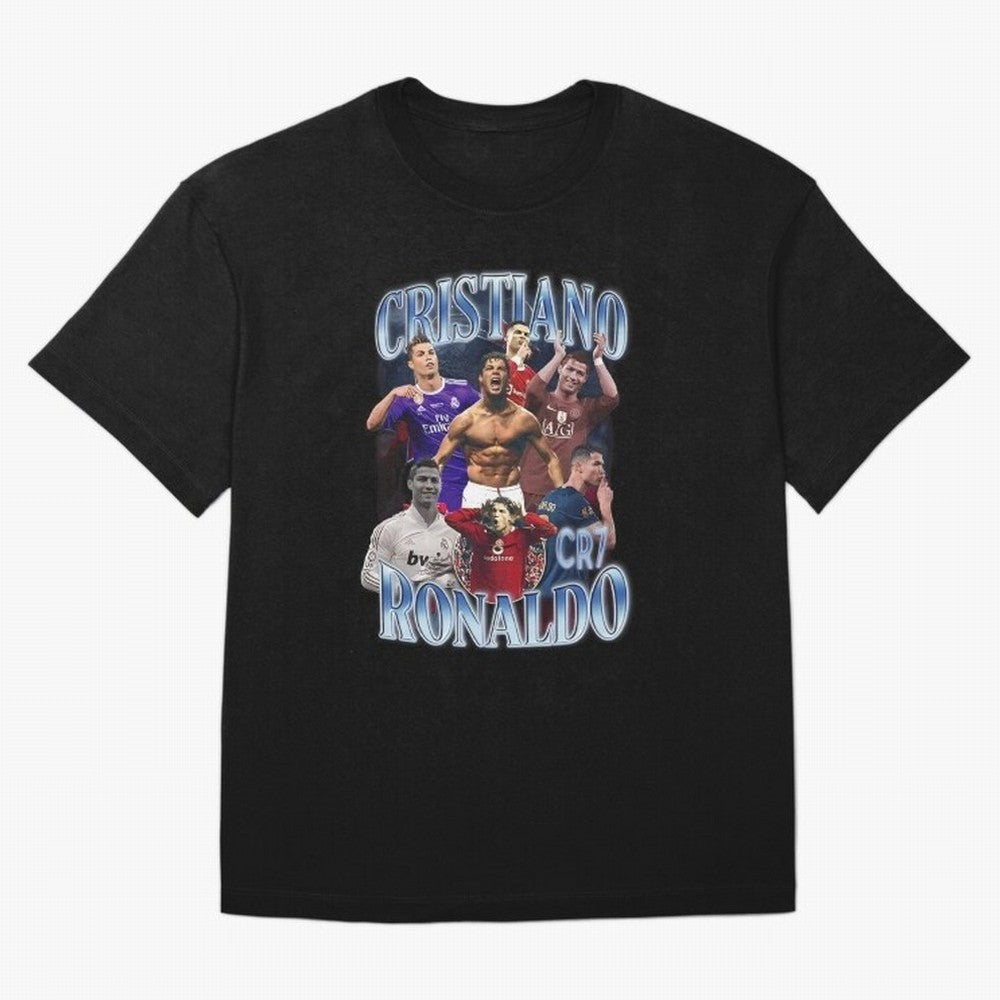 CR7 Oversized T-Shirt Feel International Energy from Global Football Passion for FIFA World Cup 2026, Connected to Haaland and Mbappe, Spain, Supporter Pride, Iconic Celebrations, Legendary Names and Global Match Day Energy; Made for Collectors Who