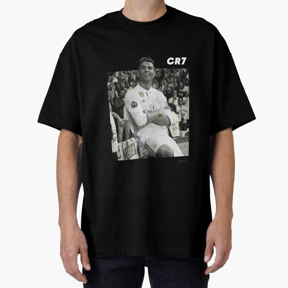Cristiano Ronaldo | MR. CHAMPIONS LEAGUE Oversized T-Shirt Celebrate Fan Favorites in Match Day Hype around FIFA World Cup 2026 Group Stage, Mbappe and Neymar, Spain and Netherlands, Fan Favorite Moments, National Team Passion, Big Match Drama and