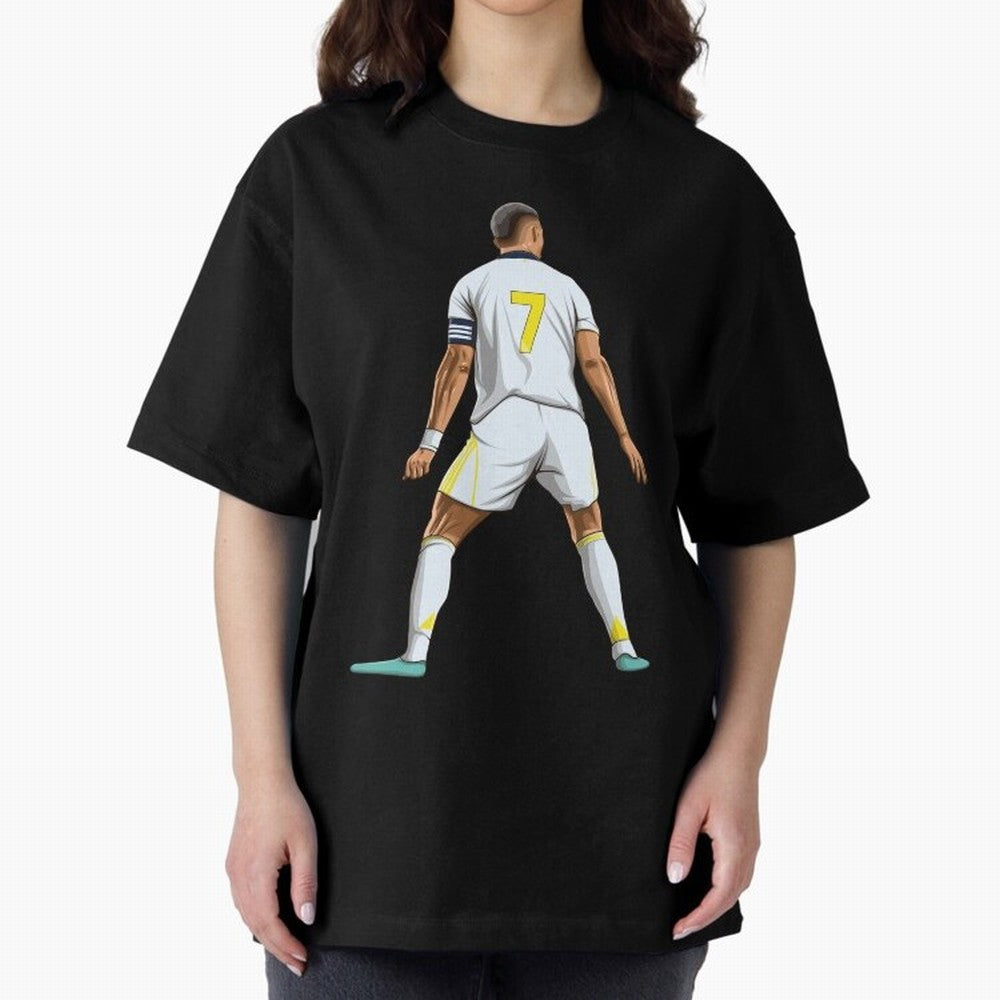 Cristiano Ronaldo Oversized T-Shirt Honor FIFA World Cup 2026 for Fans of Mbappe and Spain and Netherlands, Bringing Goal Celebration Energy, Supporter Heritage, Football Icons and Worldwide Tournament Joy; Built for Supporters Chasing Trophy