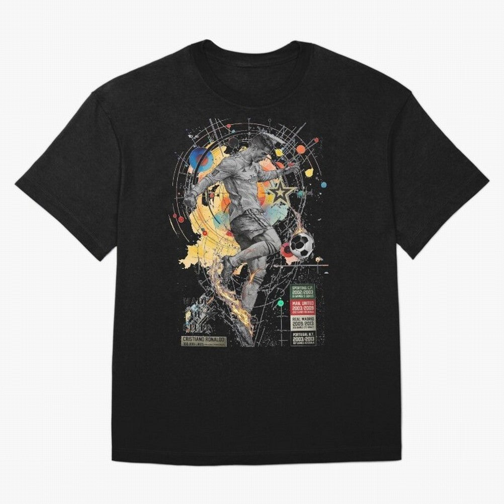 Cristiano Ronaldo Football Playmaker Oversized T-Shirt Represent Fans Who Live for FIFA World Cup 2026 USA Canada Mexico for Fans of Neymar, Haaland and Cristiano Ronaldo and Germany, Bringing Global Supporter Spirit, Legendary Goals, National