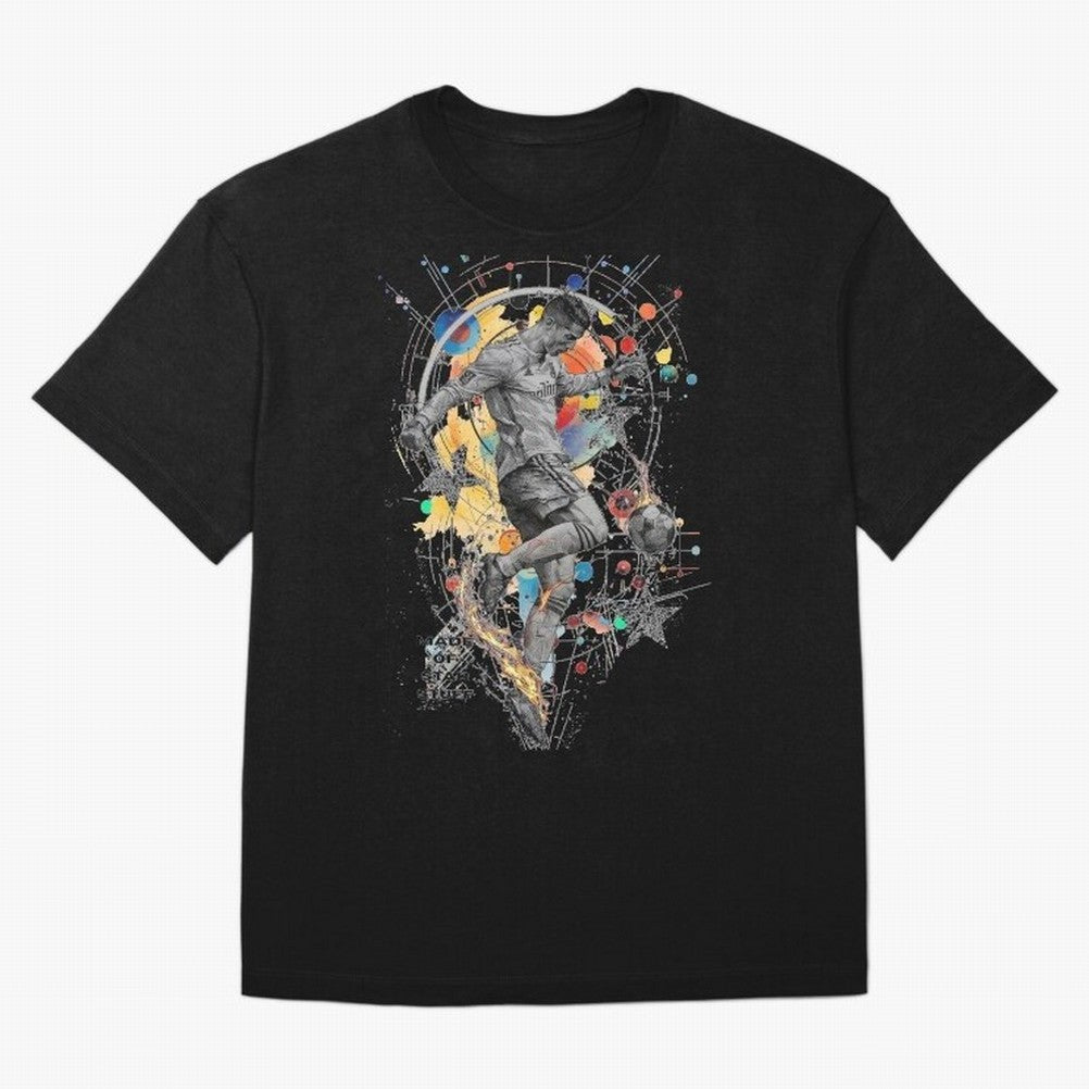 Cristiano Ronaldo Football Playmaker Oversized T-Shirt Celebrate Rivalries and Pride in Match Day Hype around FIFA World Cup 2026, Haaland, Portugal, Spain and Germany, Tournament Hype, Historic Matchups, Family Viewing Parties and Global Sports