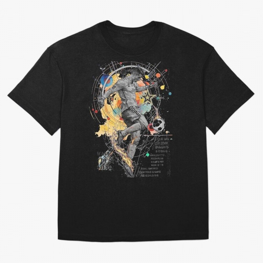 Cristiano Ronaldo Football Playmaker Oversized T-Shirt Live for the Drama of Global Football Passion for FIFA World Cup 2026, Driven by Mbappe and Neymar, Spain and Netherlands, Classic Soccer Heritage, Championship Pressure, Fan Loyalty and