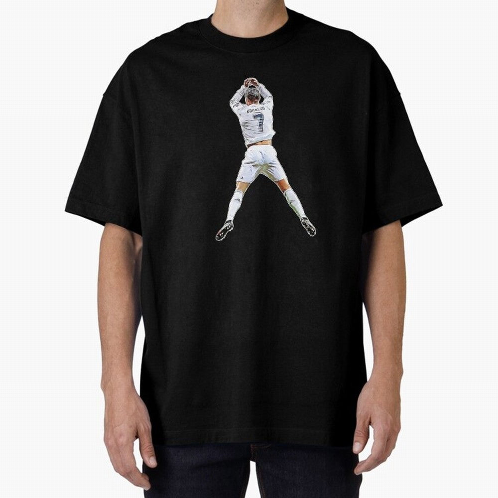 Siuuuu Oversized T-Shirt Remember Iconic Moments from Global Football Passion for FIFA World Cup 2026 USA Canada Mexico, Featuring CR7 and Messi, England, France and Netherlands, Worldwide Fan Energy, Dramatic Goals, Stadium Lights and Championship