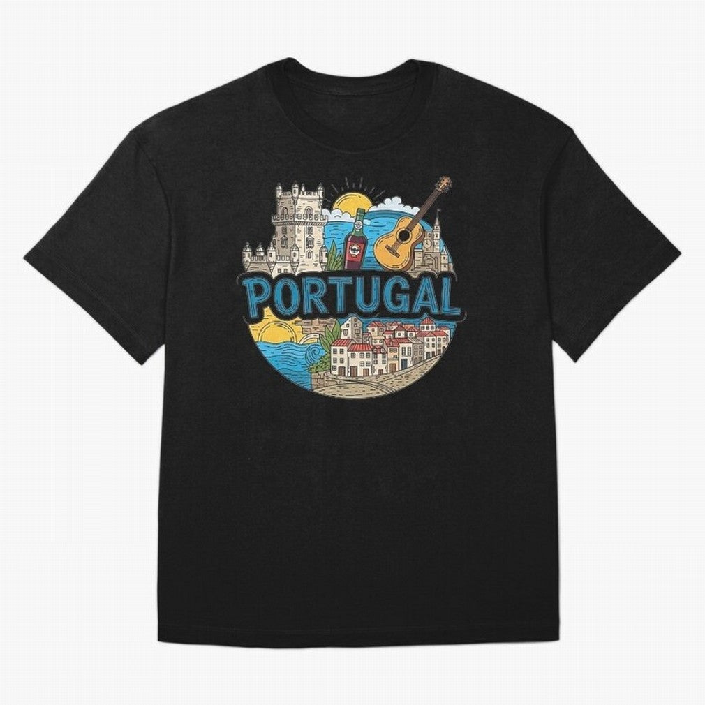 PORTUGAL Oversized T-Shirt Show Your Tournament Heart for FIFA World Cup 2026 Group Stage Spirit, Made for Argentina and Brazil, Mbappe and Neymar, Vintage Soccer Flavor, Modern Football Stars, National Flags and Final Night Emotion; Perfect for