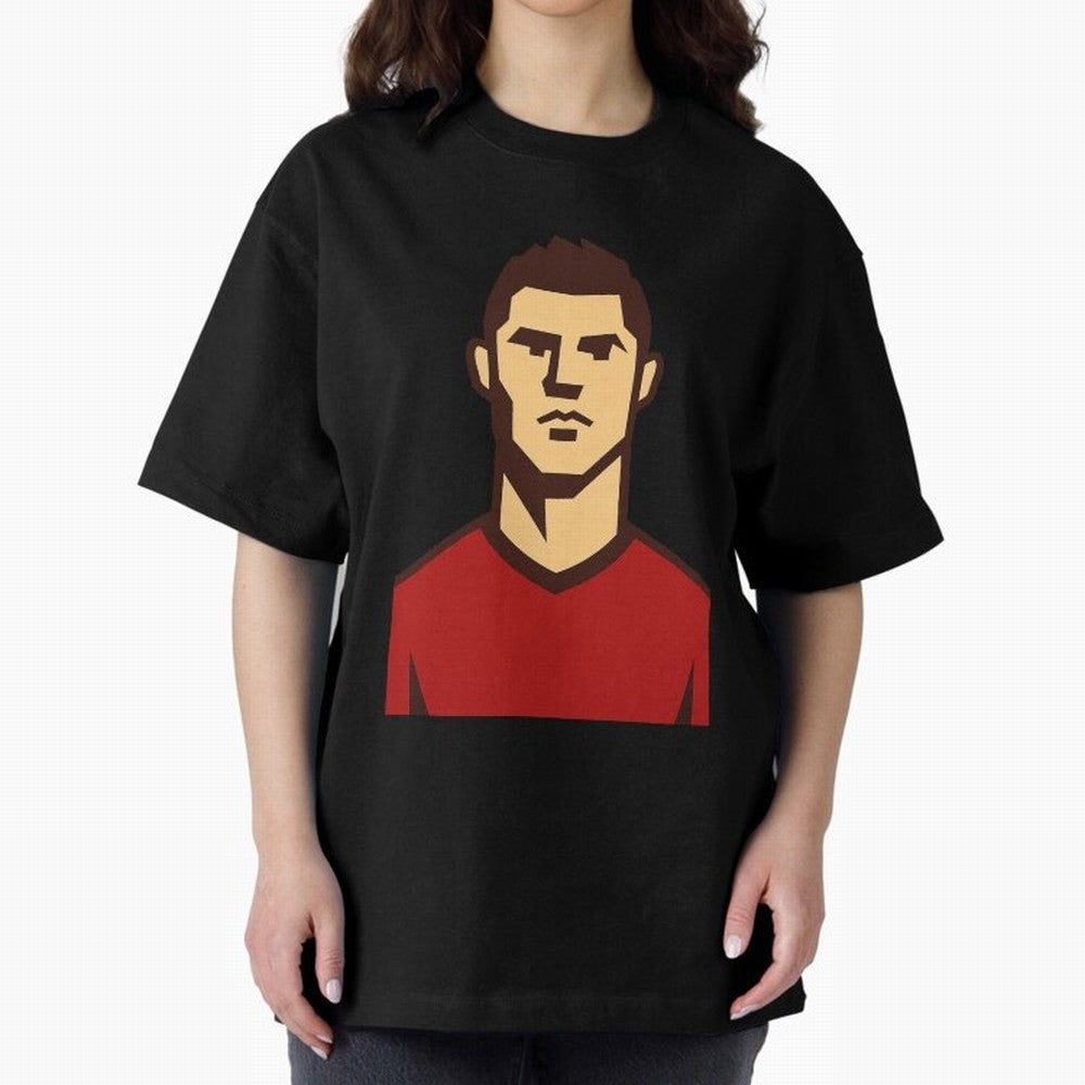 cristiano 2 Oversized T-Shirt Show Match Day Excitement for FIFA World Cup 2026 for Fans of Mbappe and Neymar and Argentina, Bringing Stadium Memories, Football Loyalty, International Chants and Championship Tradition; Ideal for Football Dads,