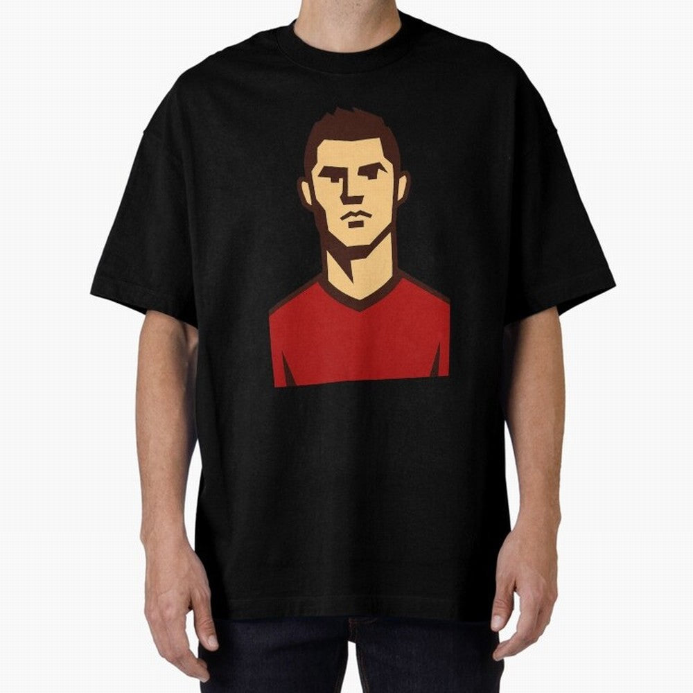 cristiano 2 Oversized T-Shirt Show Match Day Excitement for FIFA World Cup 2026 for Fans of Mbappe and Neymar and Argentina, Bringing Stadium Memories, Football Loyalty, International Chants and Championship Tradition; Ideal for Football Dads,