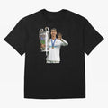 Cristiano Ronaldo with the cup Oversized T-Shirt Bring Home the FIFA World Cup 2026 USA Canada Mexico Journey through Messi, CR7 and Mbappe Highlights, France Pride, Football History, Final Match Energy, Crowd Noise and Once in a Lifetime Moments;
