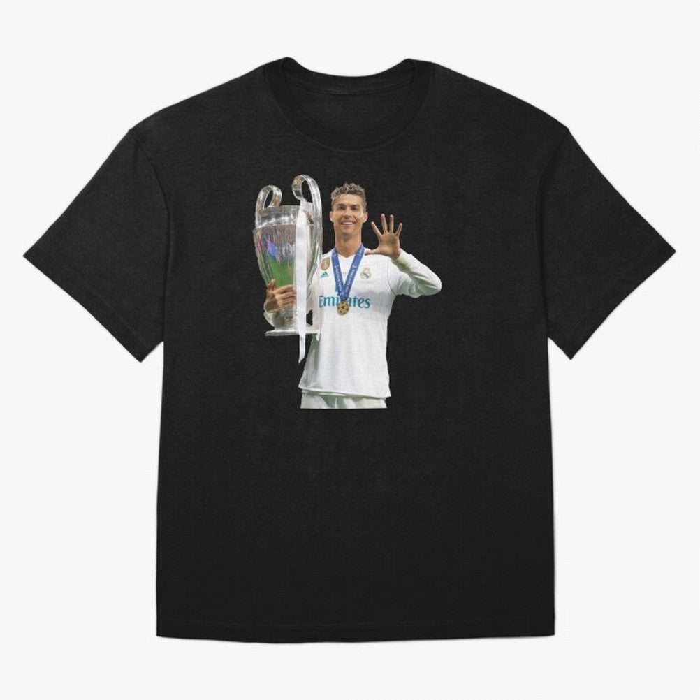 Cristiano Ronaldo with the cup Oversized T-Shirt Bring Home the FIFA World Cup 2026 USA Canada Mexico Journey through Messi, CR7 and Mbappe Highlights, France Pride, Football History, Final Match Energy, Crowd Noise and Once in a Lifetime Moments;