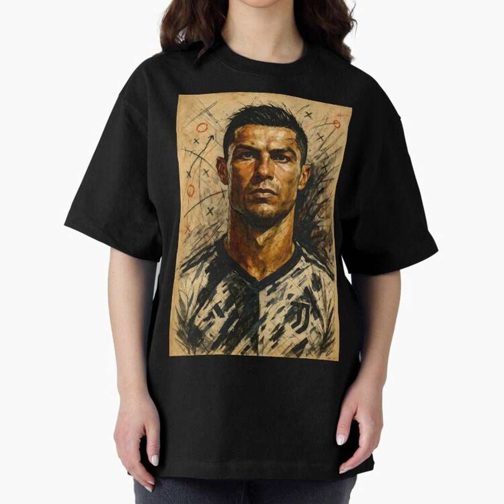 The Architect of Victory Oversized T-Shirt Upgrade the FIFA World Cup 2026 USA Canada Mexico Journey through Cristiano Ronaldo Highlights, England and Germany Pride, Football Passion, Legendary Performances, Festival Vibes and Supporter Community;