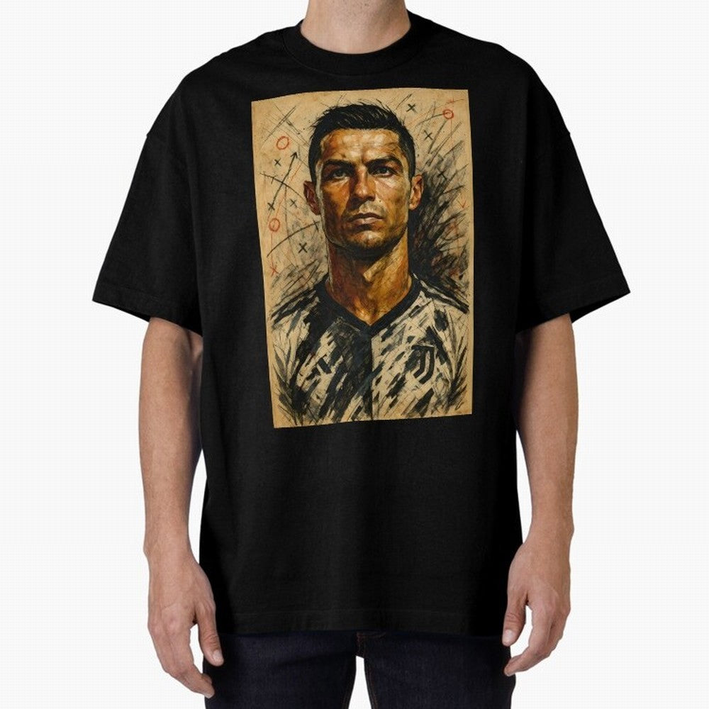 The Architect of Victory Oversized T-Shirt Upgrade the FIFA World Cup 2026 USA Canada Mexico Journey through Cristiano Ronaldo Highlights, England and Germany Pride, Football Passion, Legendary Performances, Festival Vibes and Supporter Community;