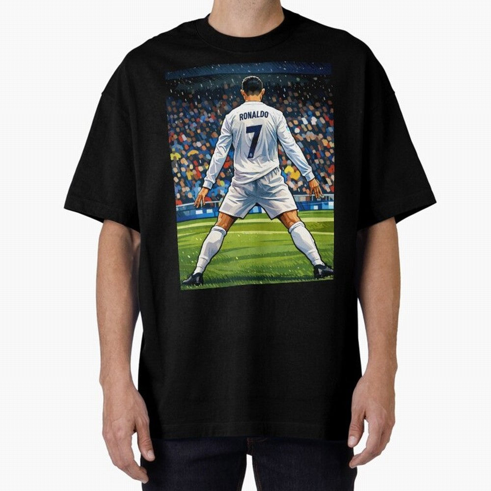 CR7 Oversized T-Shirt Turn Every Weekend Toward FIFA World Cup 2026 Group Stage Filled with CR7, Portugal, Spain and Germany Energy, Champion Mindset, Group Stage Buzz, Knockout Tension and Passionate Fan Culture; Perfect for Fans, Collectors,