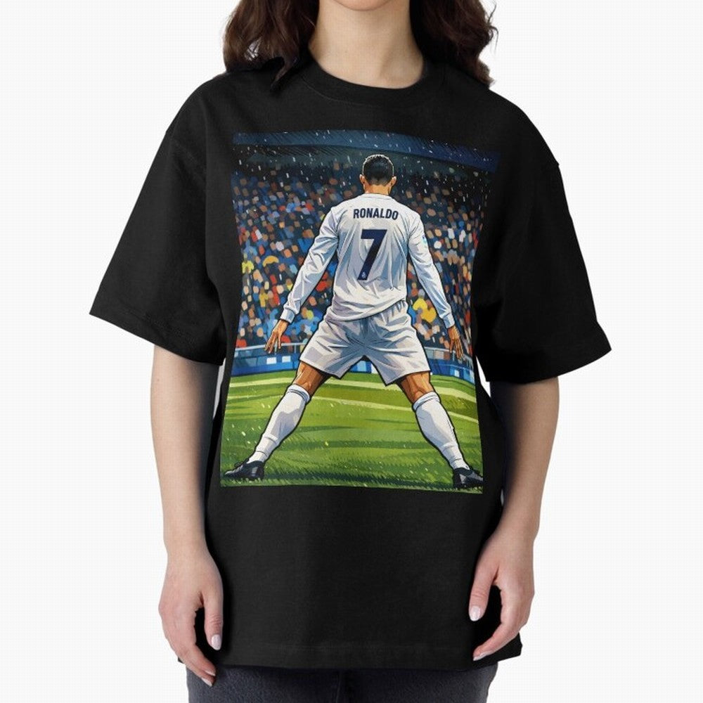 CR7 Oversized T-Shirt Turn Every Weekend Toward FIFA World Cup 2026 Group Stage Filled with CR7, Portugal, Spain and Germany Energy, Champion Mindset, Group Stage Buzz, Knockout Tension and Passionate Fan Culture; Perfect for Fans, Collectors,