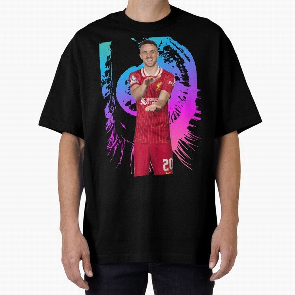 Diogo Jota Oversized T-Shirt Bring Home Global Football Passion for FIFA World Cup 2026 USA Canada Mexico, Capturing Messi and Cristiano Ronaldo, Argentina and Brazil, Global Supporter Spirit, Legendary Goals, National Colors and Tournament