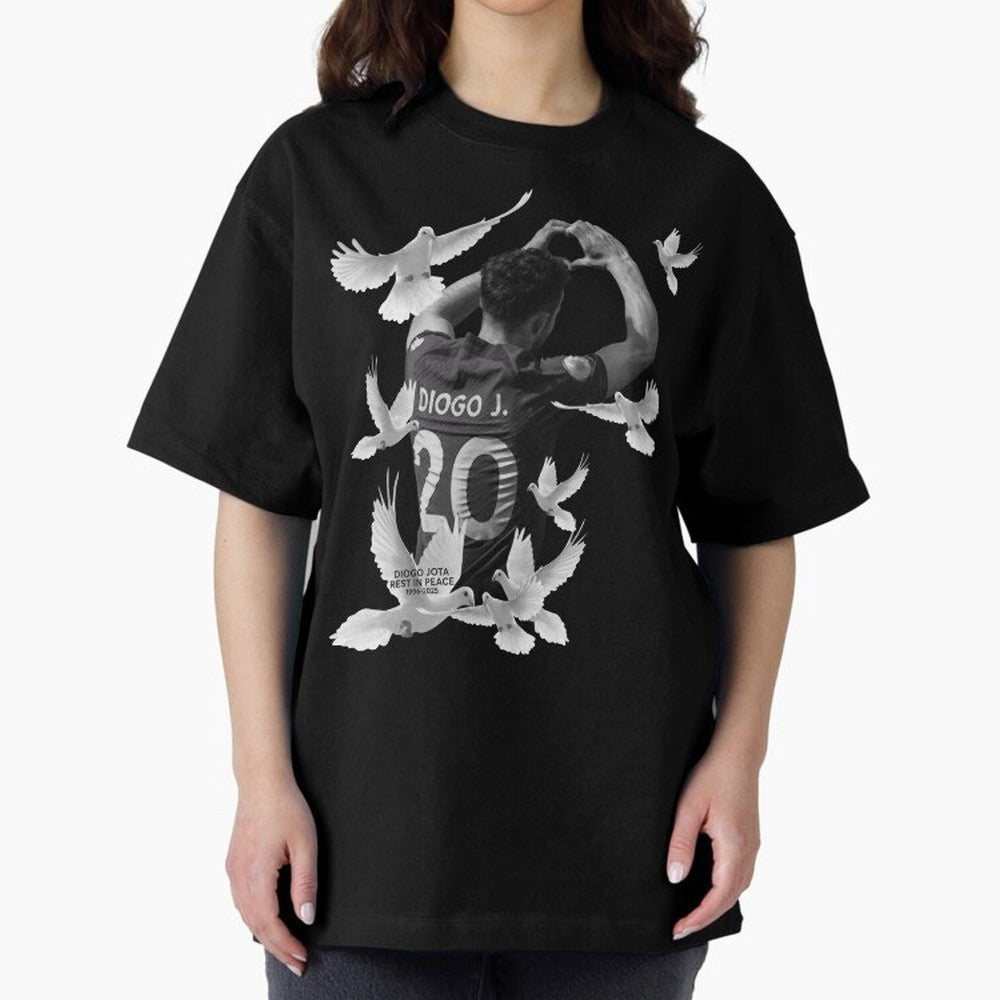 Diogo Jota rest in peace Oversized T-Shirt Bring World Football Passion into Global Football Passion for FIFA World Cup 2026 Group Stage, Capturing Haaland and Mbappe, Argentina and Brazil, Football Festival Excitement, Trophy Ambitions, Country