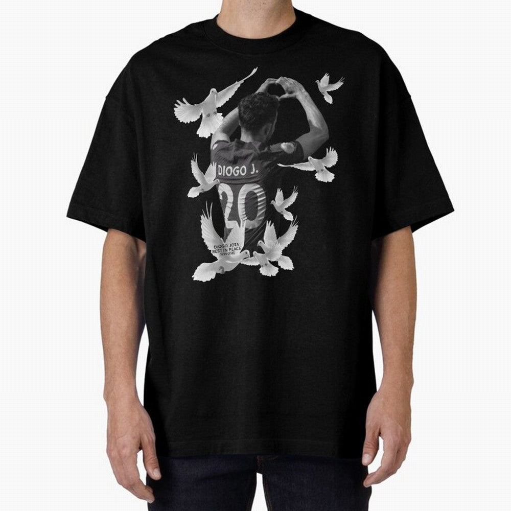 Diogo Jota rest in peace Oversized T-Shirt Bring World Football Passion into Global Football Passion for FIFA World Cup 2026 Group Stage, Capturing Haaland and Mbappe, Argentina and Brazil, Football Festival Excitement, Trophy Ambitions, Country