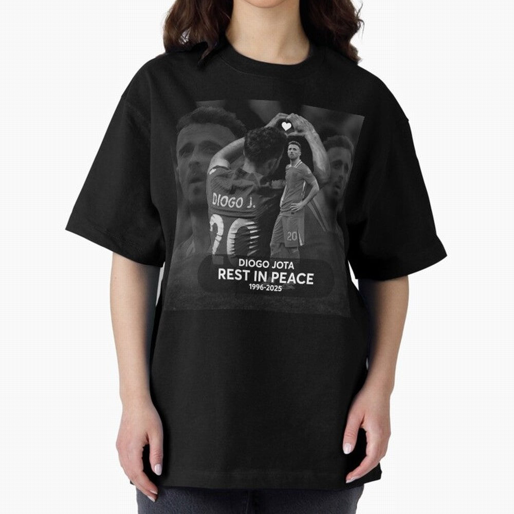 Diogo Jota rest in peace Oversized T-Shirt Stand Out with Spirit from FIFA World Cup 2026 USA Canada Mexico Centered on Haaland, Brazil, Portugal and Argentina Energy, Stadium Chants, National Pride, Trophy Dreams and Unforgettable Football