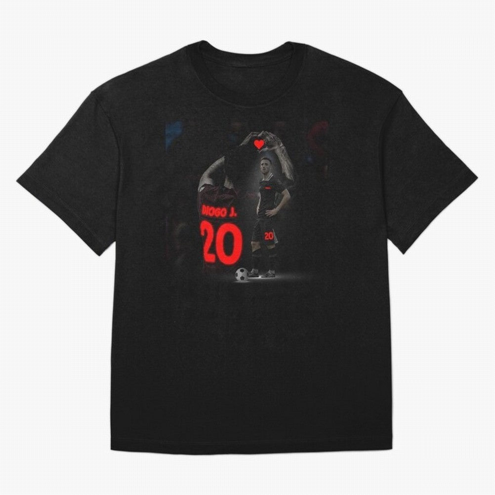 Diogo Jota poster Oversized T-Shirt Capture Stadium Memories from FIFA World Cup 2026 USA Canada Mexico Highlighting Messi and Cristiano Ronaldo, Germany Energy, Sports Nostalgia, International Competition, Famous Players and Unforgettable
