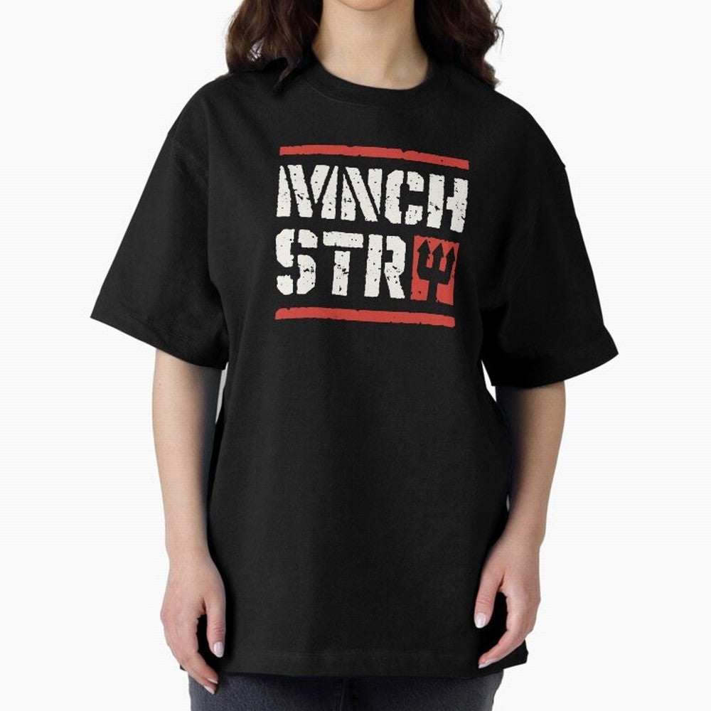 Manchester Oversized T-Shirt Represent Football Lovers during the FIFA World Cup 2026 Journey through Messi, CR7 and Mbappe Highlights, England and Germany Pride, Global Supporter Spirit, Legendary Goals, National Colors and Tournament Celebration;