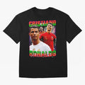 Cristiano Ronaldo Graphic Oversized T-Shirt Follow Every Goal of Match Day Hype around FIFA World Cup 2026 USA Canada Mexico, CR7, Spain and Netherlands, Goal Celebration Energy, Supporter Heritage, Football Icons and Worldwide Tournament Joy;