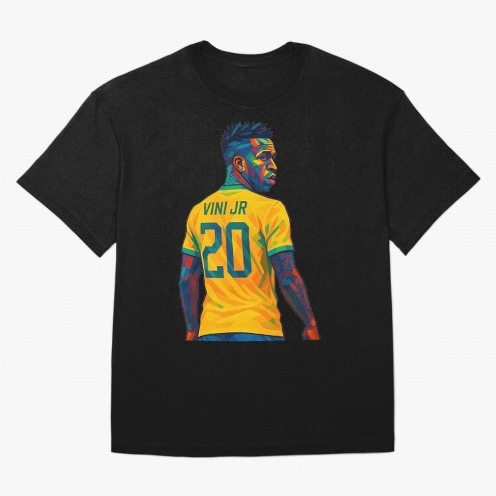 Vini Jr. Oversized T-Shirt Follow the Final Road of FIFA World Cup 2026 Filled with CR7, Spain Energy, Fan Favorite Moments, National Team Passion, Big Match Drama and Soccer History; Perfect for Supporters Who Want Bold Football Energy, Global