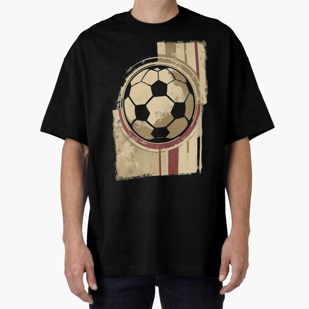 Soccer ball Oversized T-Shirt Feel the Trophy Chase of the FIFA World Cup 2026 USA Canada Mexico Journey through CR7 Highlights, Argentina, France and Brazil Pride, Match Day Excitement, Supporter Culture, Golden Goals and Global Football Passion;