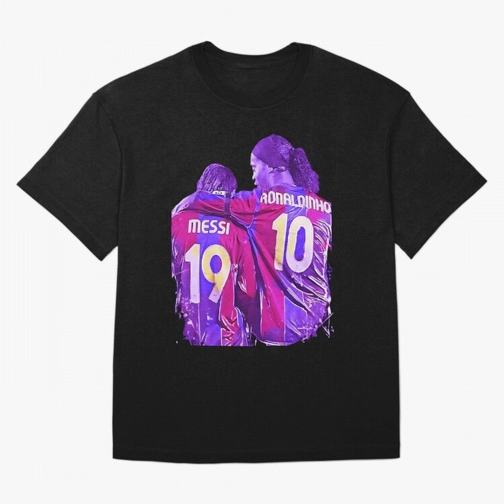ronaldinho and messi - goat Oversized T-Shirt Follow Every Goal of the FIFA World Cup 2026 Journey through Messi and Cristiano Ronaldo Highlights, England and Germany Pride, Champion Mindset, Group Stage Buzz, Knockout Tension and Passionate Fan