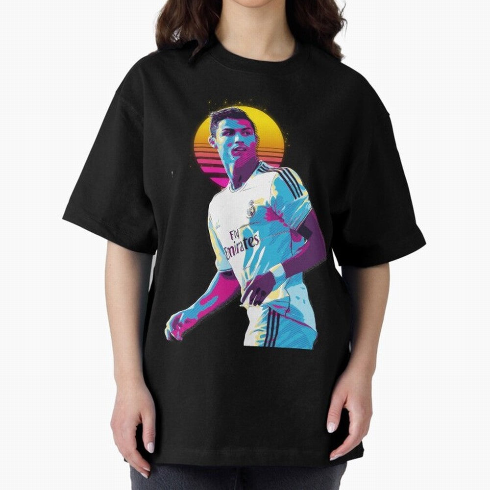 Christiano Ronaldo retro 2 Oversized T-Shirt Represent FIFA World Cup 2026 Built around Messi, Neymar and Mbappe, Portugal, Spain and Germany Energy, Match Day Excitement, Supporter Culture, Golden Goals and Global Football Passion; Ideal for