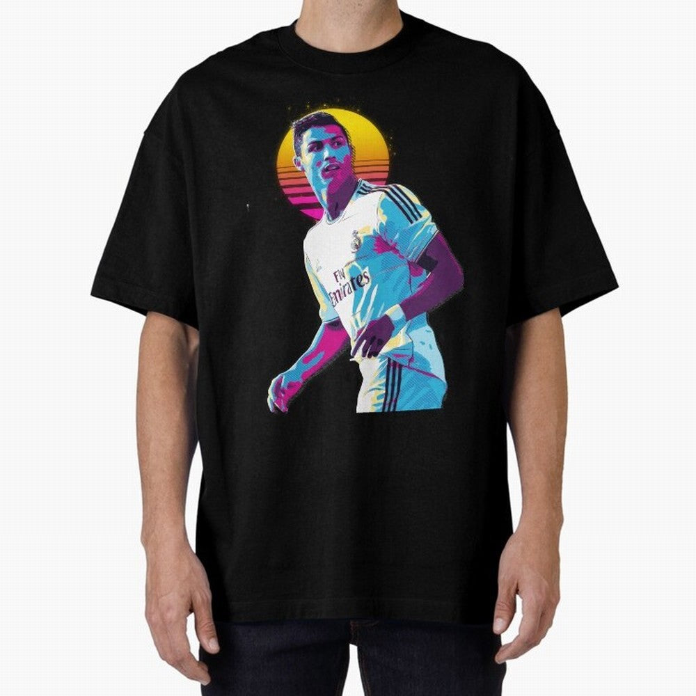 Christiano Ronaldo retro 2 Oversized T-Shirt Represent FIFA World Cup 2026 Built around Messi, Neymar and Mbappe, Portugal, Spain and Germany Energy, Match Day Excitement, Supporter Culture, Golden Goals and Global Football Passion; Ideal for