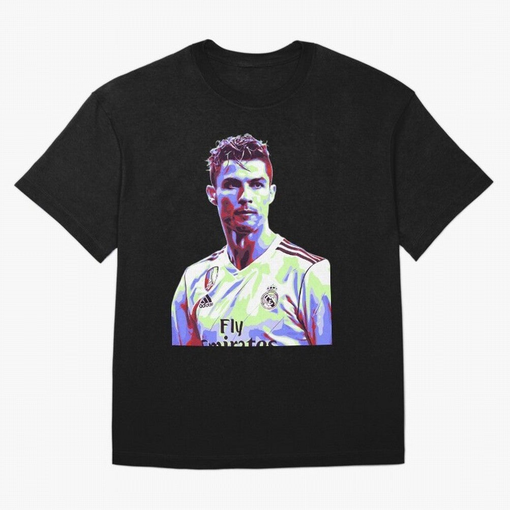 Ronaldo - retro Oversized T-Shirt Treasure FIFA World Cup 2026 Group Stage Featuring Messi, Neymar and Mbappe, Germany Energy, Match Day Excitement, Supporter Culture, Golden Goals and Global Football Passion; Ideal for Passionate Fans Who Love