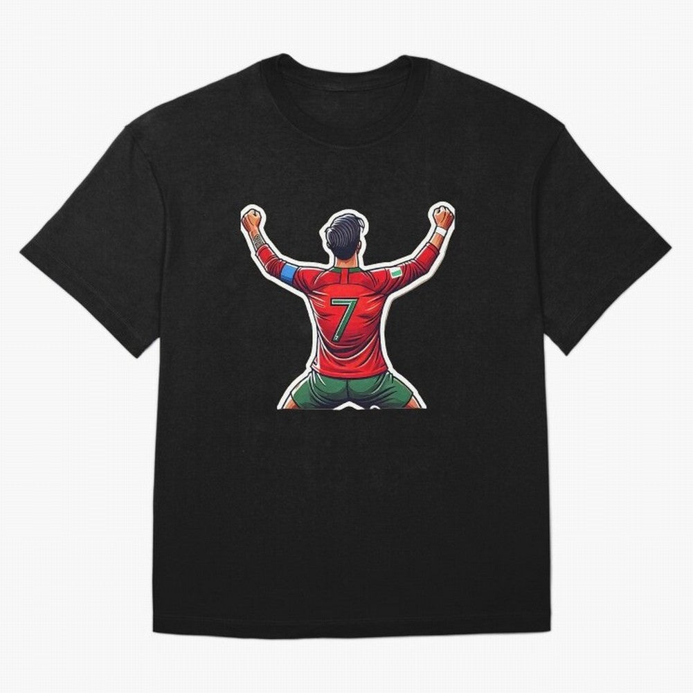 Ronaldo 7 Oversized T-Shirt Build Global Football Passion for FIFA World Cup 2026 Group Stage, Made for Messi, France, Football Festival Excitement, Trophy Ambitions, Country Rivalries and Star Player Buzz; Perfect for Supporters Who Want Bold