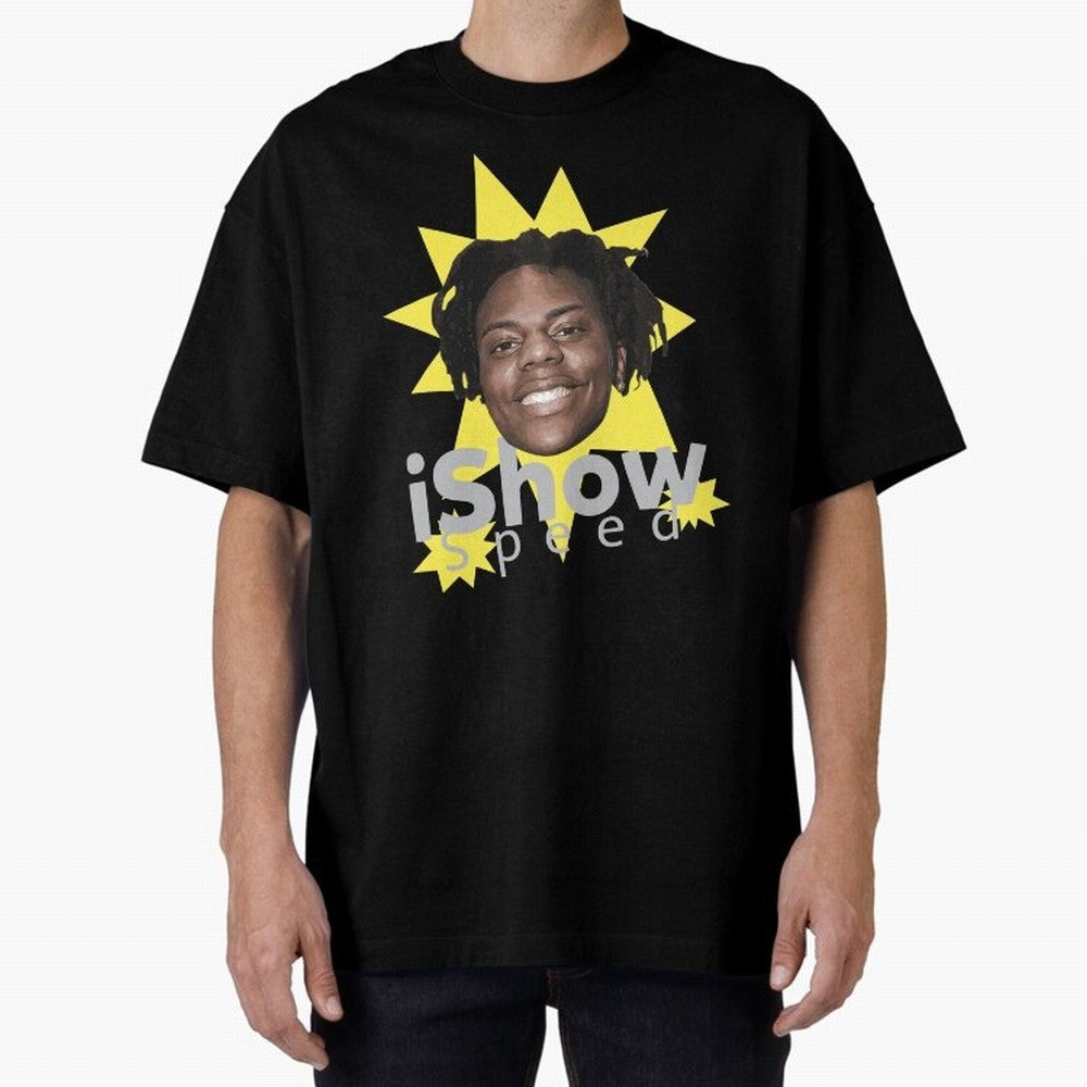 Ishowspeed Oversized T-Shirt Mark FIFA World Cup 2026 USA Canada Mexico with Mbappe, Brazil Energy, Sports Nostalgia, International Competition, Famous Players and Unforgettable Victories; Great for Watch Parties, Sports Bars, Family Nights, Fan