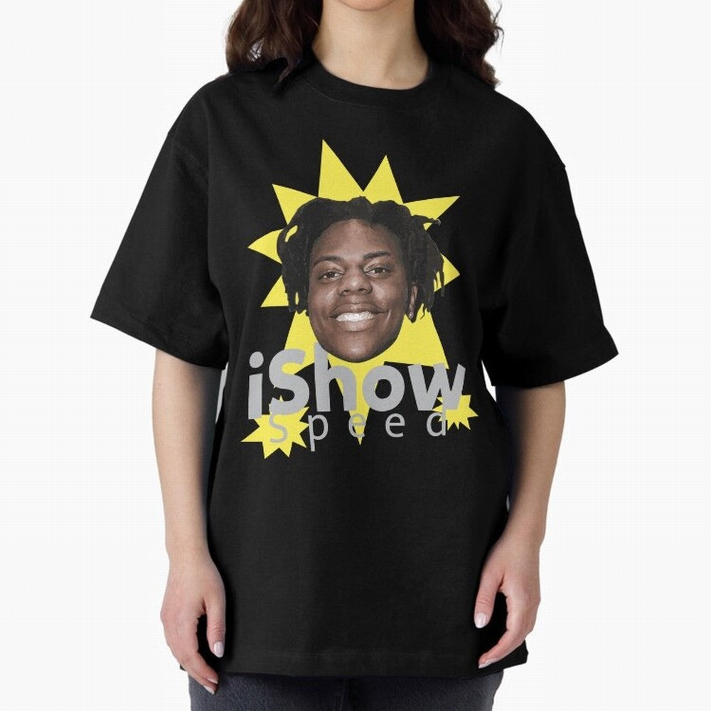 Ishowspeed Oversized T-Shirt Mark FIFA World Cup 2026 USA Canada Mexico with Mbappe, Brazil Energy, Sports Nostalgia, International Competition, Famous Players and Unforgettable Victories; Great for Watch Parties, Sports Bars, Family Nights, Fan