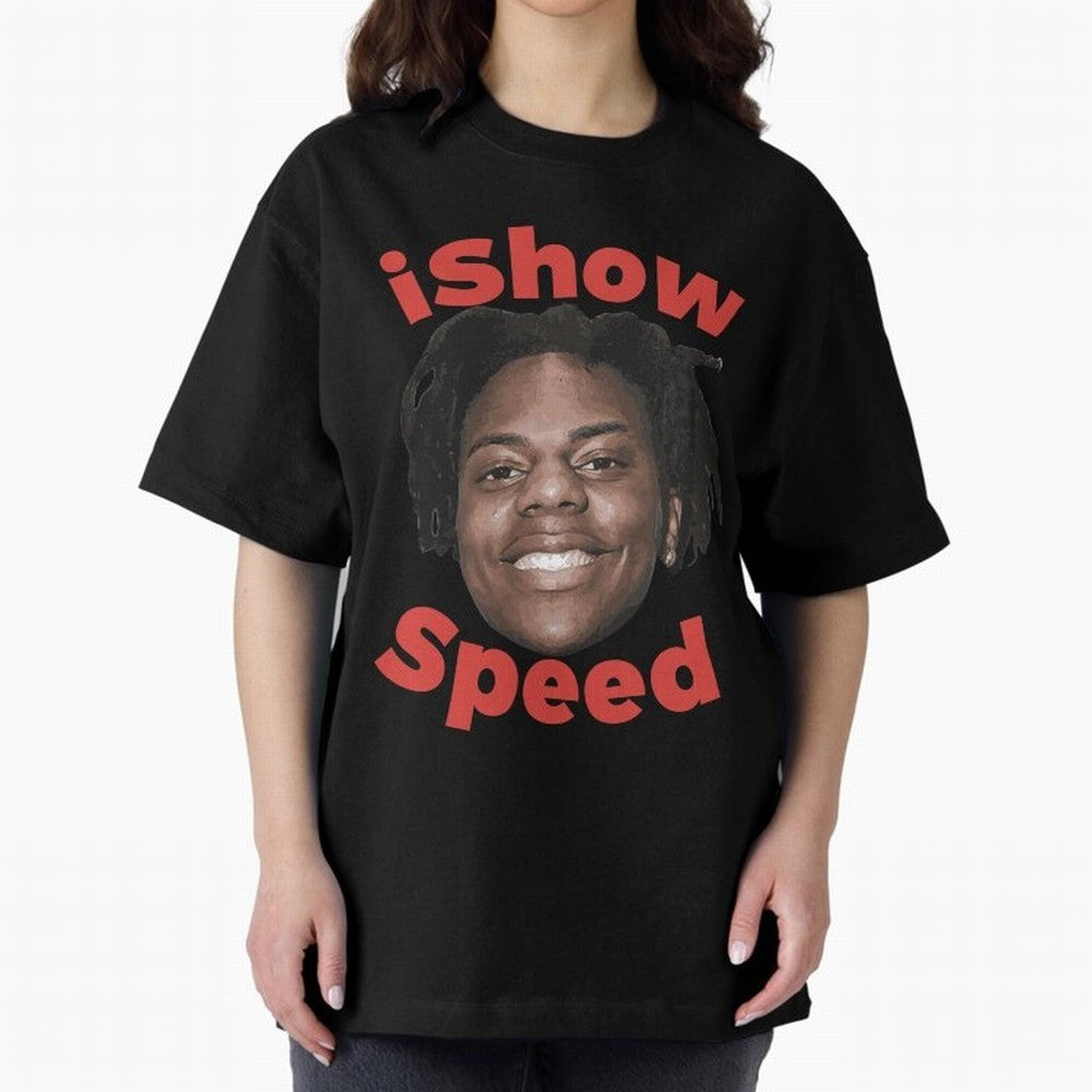 Ishowspeed Oversized T-Shirt Show Up for the Glory of FIFA World Cup 2026 for Fans of Messi and Cristiano Ronaldo and Brazil, Portugal and Argentina, Bringing Football Passion, Legendary Performances, Festival Vibes and Supporter Community; Created