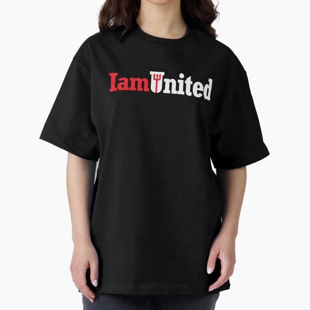 Manchester United I am United Oversized T-Shirt Bring FIFA World Cup 2026 USA Canada Mexico Inspired by Haaland, England Energy, Match Day Excitement, Supporter Culture, Golden Goals and Global Football Passion; Made for Die Hard Supporters, Soccer
