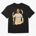 Cristiano Ronaldo Madrid Art - Iconic Soccer Legend Tribute Oversized T-Shirt Celebrate the Road through the FIFA World Cup 2026 Journey through Neymar Highlights, France Pride, Supporter Pride, Iconic Celebrations, Legendary Names and Global Match
