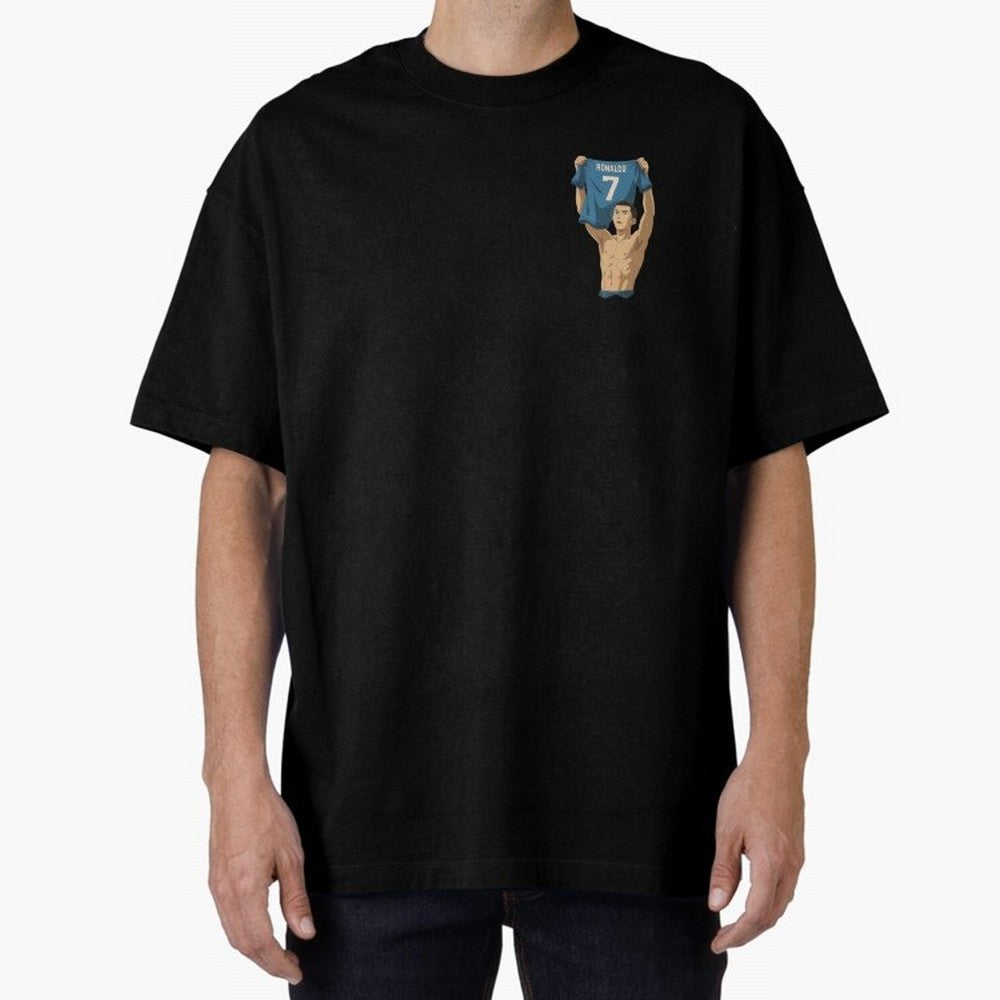 Cristiano Ronaldo ¨C Bicycle Kick vs Juventus | UCL 2018 | Ghibli Style | Number 7 Oversized T-Shirt Show Fan Pride Across FIFA World Cup 2026 Group Stage Centered on Mbappe and Neymar, Netherlands Energy, Championship Spirit, Famous Goals, Roaring