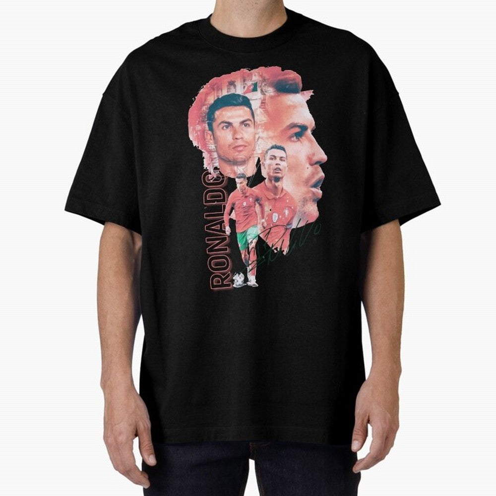 Cristiano Ronaldo Design Oversized T-Shirt Bring World Football Passion into Global Football Passion for FIFA World Cup 2026 USA Canada Mexico, Capturing Cristiano Ronaldo, England and Germany, Stadium Memories, Football Loyalty, International