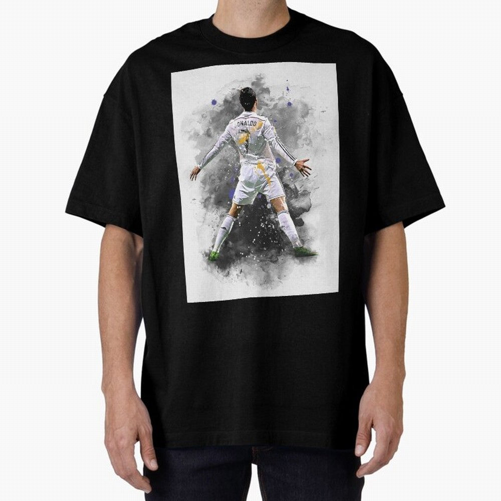 Cristiano Ronaldo 7 Oversized T-Shirt Stand with FIFA World Cup 2026 USA Canada Mexico Spirit, Filled with Argentina, Messi, Goal Celebration Energy, Supporter Heritage, Football Icons and Worldwide Tournament Joy; Perfect for People Who Love