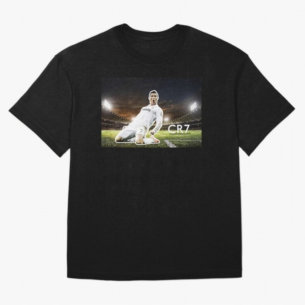 Cristiano Ronaldo Celebration Scene Oversized T-Shirt Celebrate Fan Culture around FIFA World Cup 2026 Group Stage Built around Mbappe and Neymar, Argentina Energy, Stadium Memories, Football Loyalty, International Chants and Championship