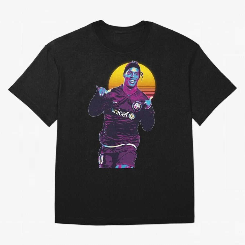 ronaldinho retro Oversized T-Shirt Represent the Passion of FIFA World Cup 2026 USA Canada Mexico Driven by Haaland and Mbappe, England, France and Netherlands Energy, Football History, Final Match Energy, Crowd Noise and Once in a Lifetime
