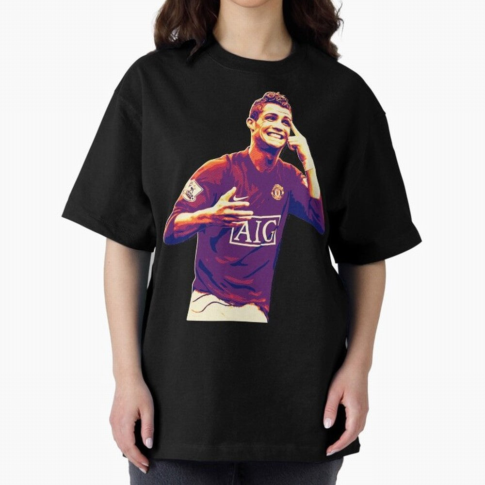 ronaldo Manchester United jarsey Oversized T-Shirt Celebrate the Stars of the FIFA World Cup 2026 Journey through Neymar, Haaland and Cristiano Ronaldo Highlights, Brazil Pride, Stadium Memories, Football Loyalty, International Chants and