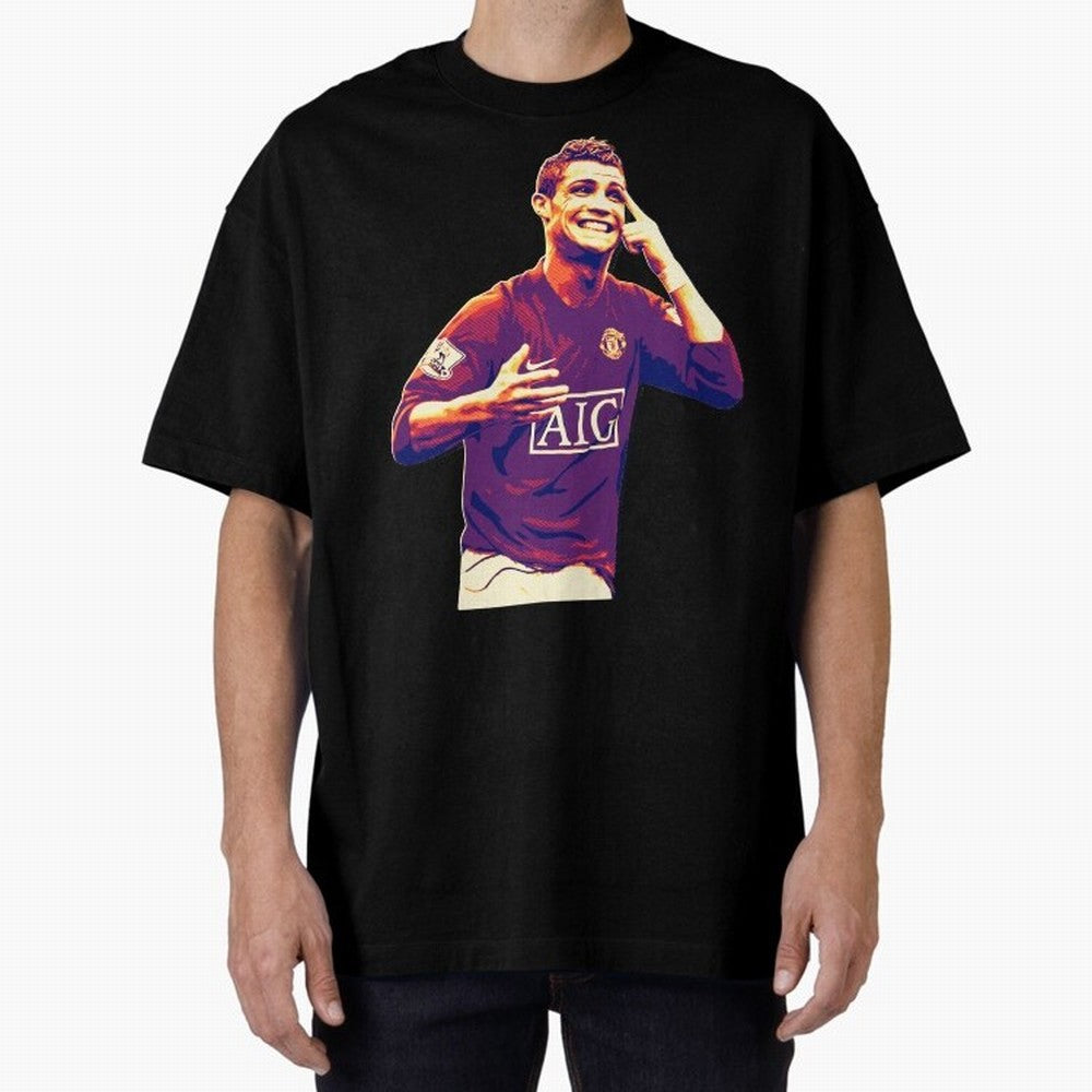 ronaldo Manchester United jarsey Oversized T-Shirt Celebrate the Stars of the FIFA World Cup 2026 Journey through Neymar, Haaland and Cristiano Ronaldo Highlights, Brazil Pride, Stadium Memories, Football Loyalty, International Chants and