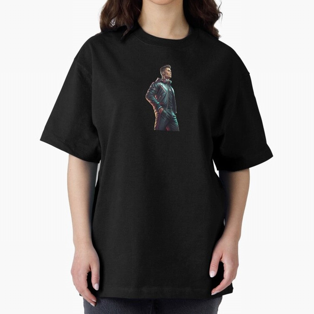 Cristiano Ronaldo Dj Oversized T-Shirt Showcase the FIFA World Cup 2026 Group Stage Journey through Neymar, Haaland and Cristiano Ronaldo Highlights, Brazil Pride, Champion Mindset, Group Stage Buzz, Knockout Tension and Passionate Fan Culture;