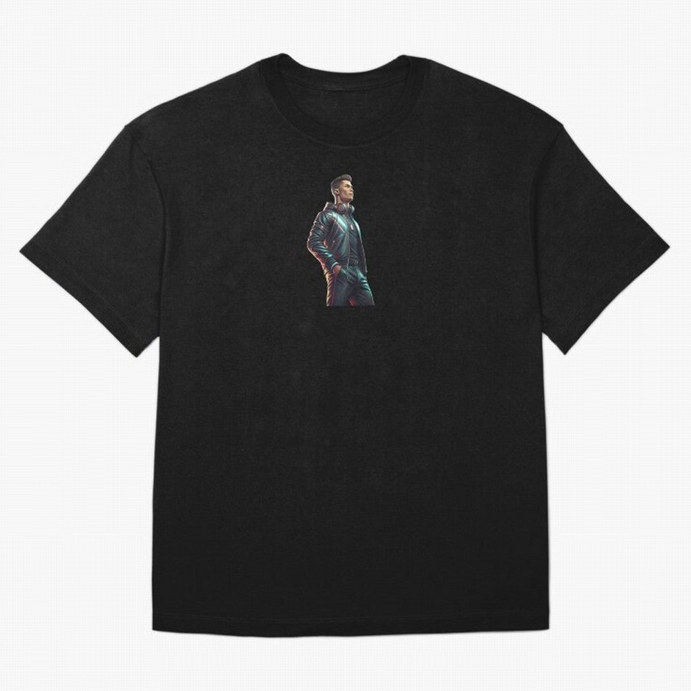 Cristiano Ronaldo Dj Oversized T-Shirt Showcase the FIFA World Cup 2026 Group Stage Journey through Neymar, Haaland and Cristiano Ronaldo Highlights, Brazil Pride, Champion Mindset, Group Stage Buzz, Knockout Tension and Passionate Fan Culture;