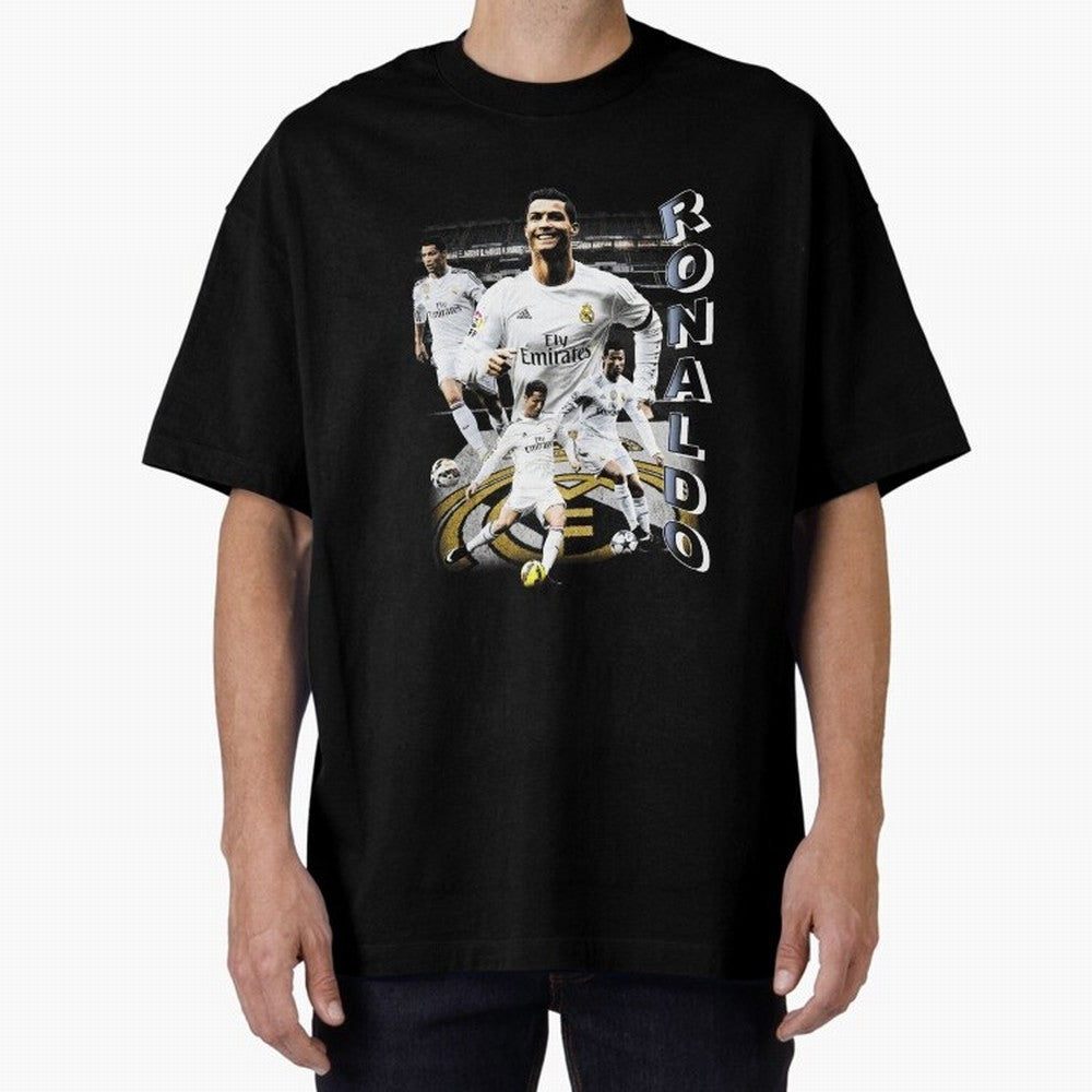 Cristiano Ronaldo Vintage Oversized T-Shirt Cheer through Every Moment of the FIFA World Cup 2026 USA Canada Mexico Journey through Neymar Highlights, Portugal, Spain and Germany Pride, Retro Football Energy, Iconic Rivalries, Trophy Chase Drama