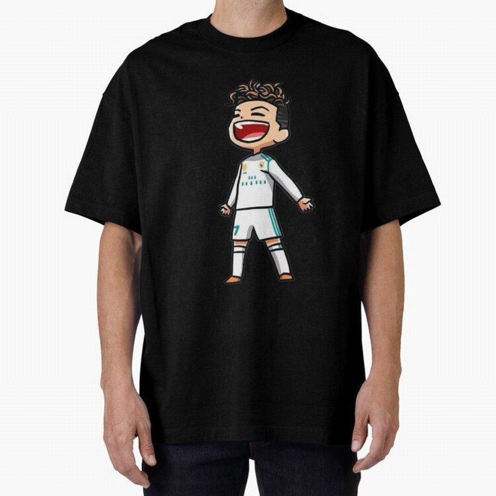 RONALDO Oversized T-Shirt Celebrate Unforgettable Nights in Global Football Passion for FIFA World Cup 2026 Group Stage, Built around CR7 and Messi, Brazil, Portugal and Argentina, Football Passion, Legendary Performances, Festival Vibes and