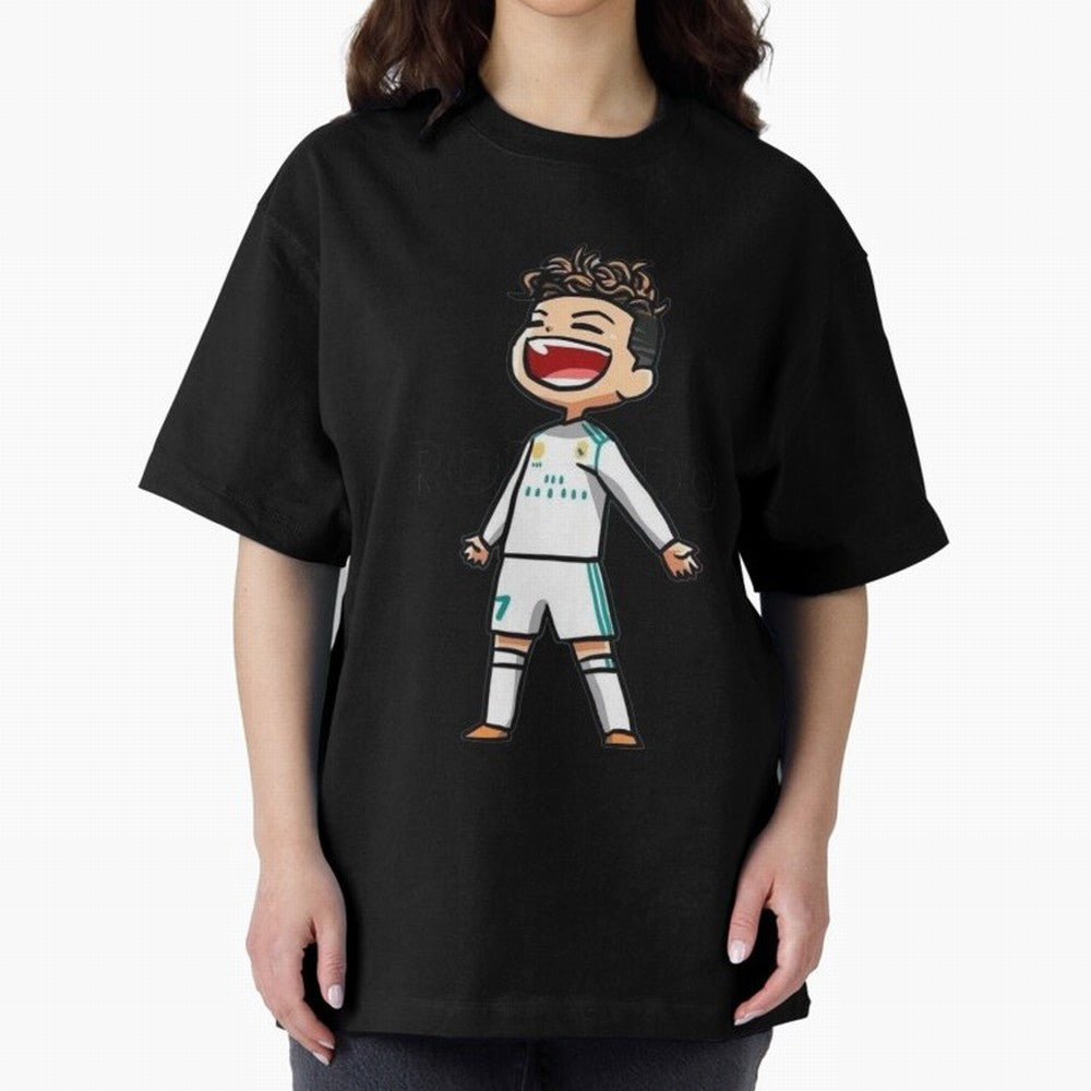 RONALDO Oversized T-Shirt Celebrate Unforgettable Nights in Global Football Passion for FIFA World Cup 2026 Group Stage, Built around CR7 and Messi, Brazil, Portugal and Argentina, Football Passion, Legendary Performances, Festival Vibes and