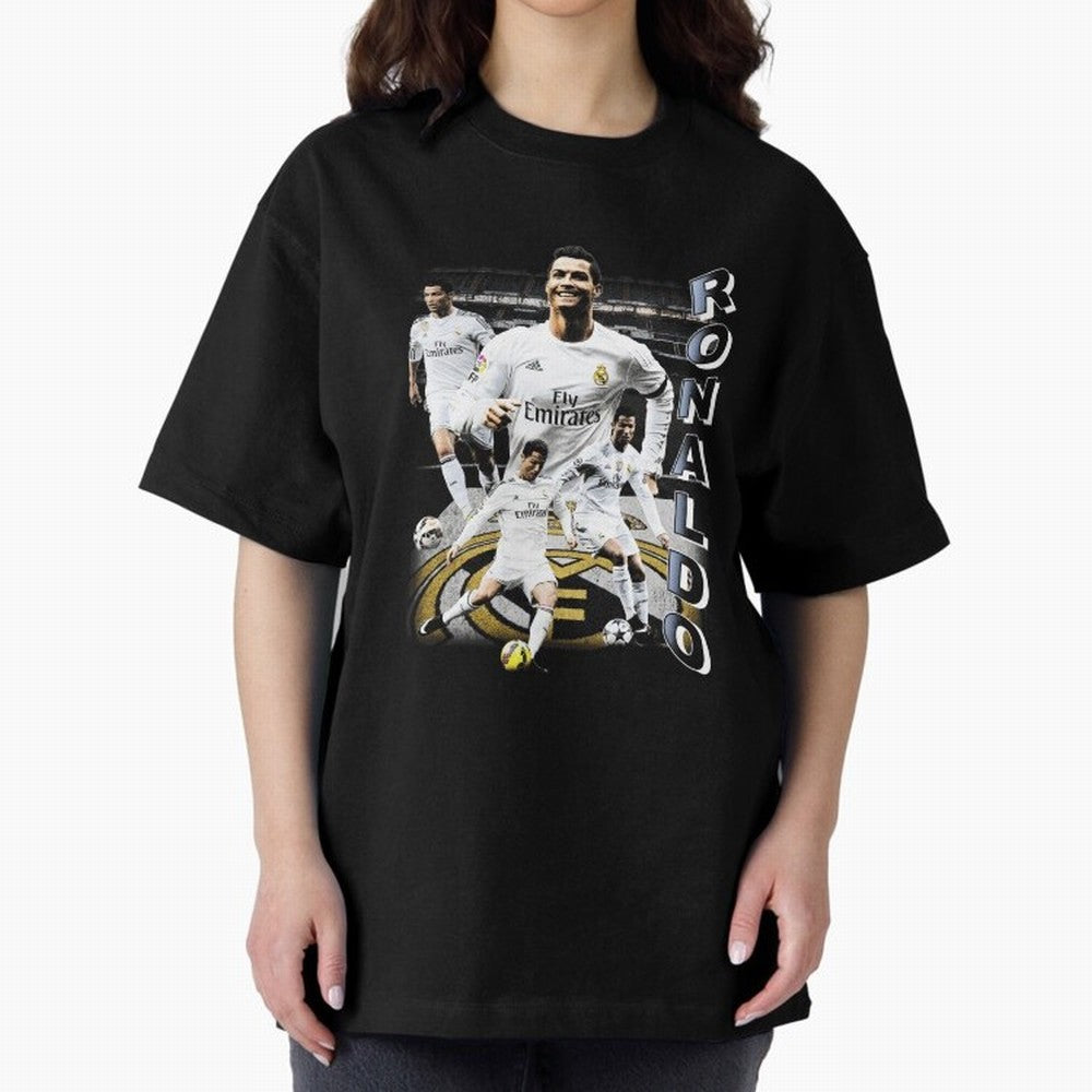 Cristiano Ronaldo Vintage Oversized T-Shirt Live the Energy of Global Football Passion for FIFA World Cup 2026 USA Canada Mexico, Filled with Mbappe and Neymar, Spain, Tournament Hype, Historic Matchups, Family Viewing Parties and Global Sports